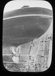 Image: The ROOSEVELT stern, in dry dock